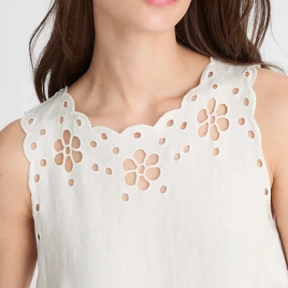 Madewell Cream Eyelet Sleeveless Top - Picture 5 of 6